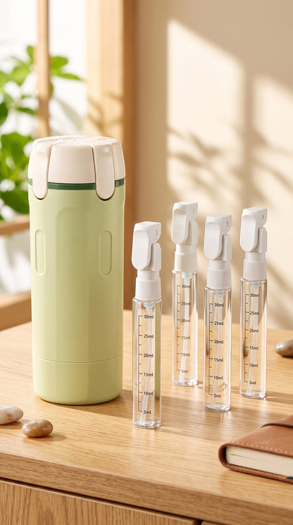 Dispensador de Viaje 4 en 1 Anti-Fugas